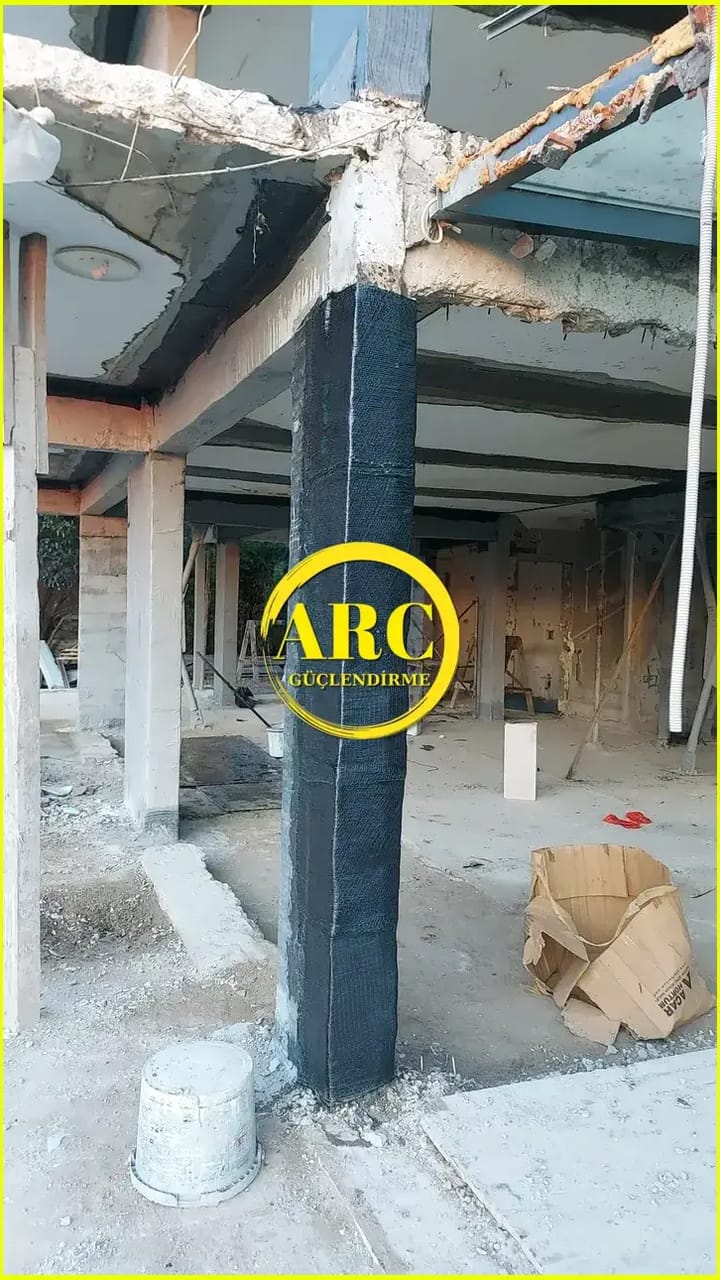 CFRP plaka uygulaması ile bina temel güçlendirme projesi