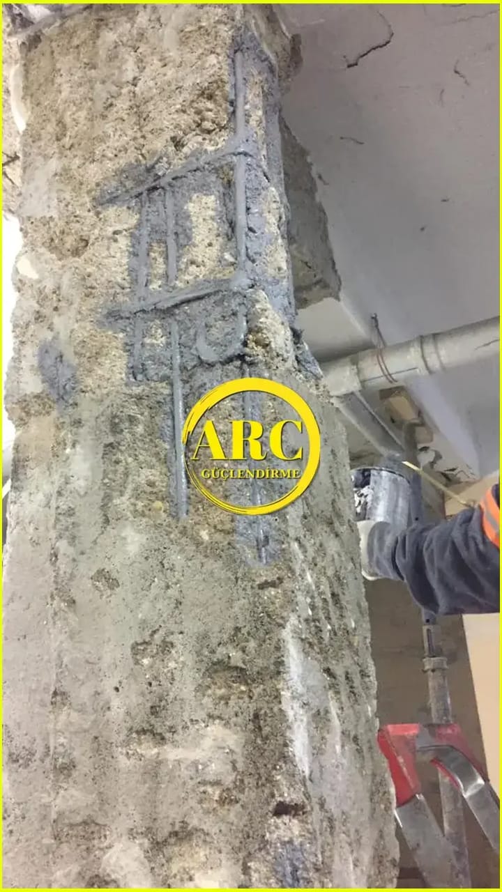 Eski yapı kolon yenileme CFRP güçlendirme çözümleri